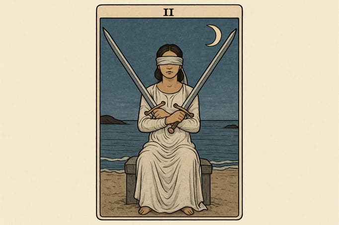 2 de Espadas en el Tarot: Significado Completo