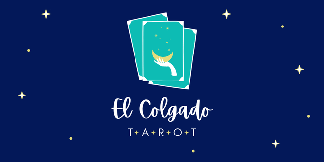 carta del tarot el colgado suspendido de un pie con halo dorado simbolo de rendicion consciente