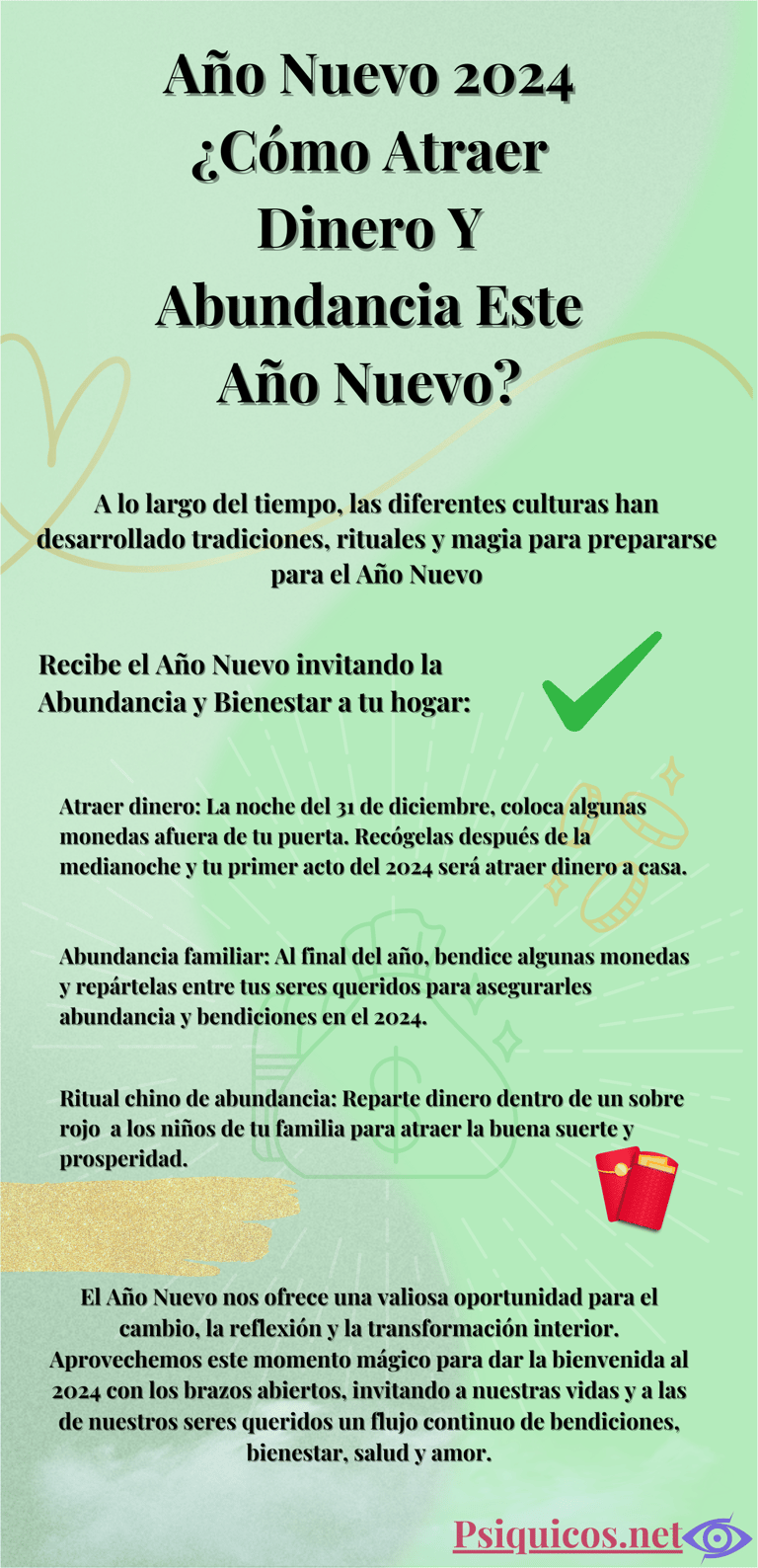 Año Nuevo 2024 ¿Cómo Atraer Dinero Y Abundancia Este Año Nuevo?